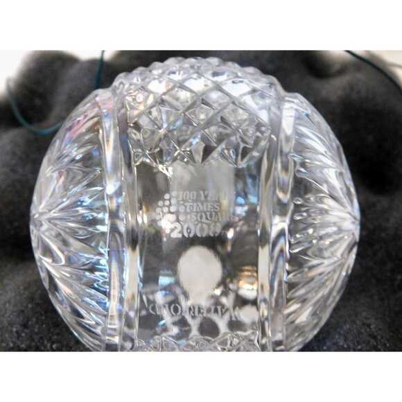 Waterford Crystal 2008 Ornament Times Square Ball 100th Anniversary LED Light Up - Picture 7 of 10